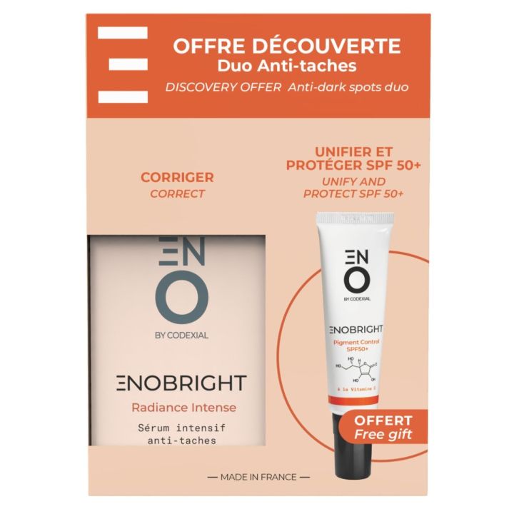 Enobright Duo anti-tâches ENO laboratoire Codexial - coffret de 2 produits