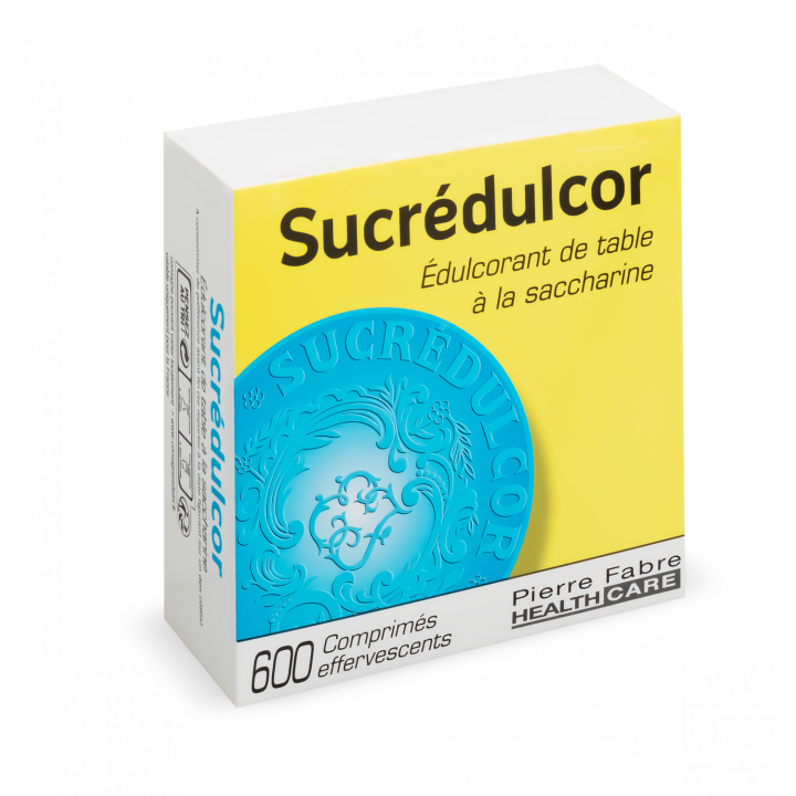 Édulcorant de table à la saccharine sucrédulcor Pierre Fabre - boite de 600 comprimés effervescents