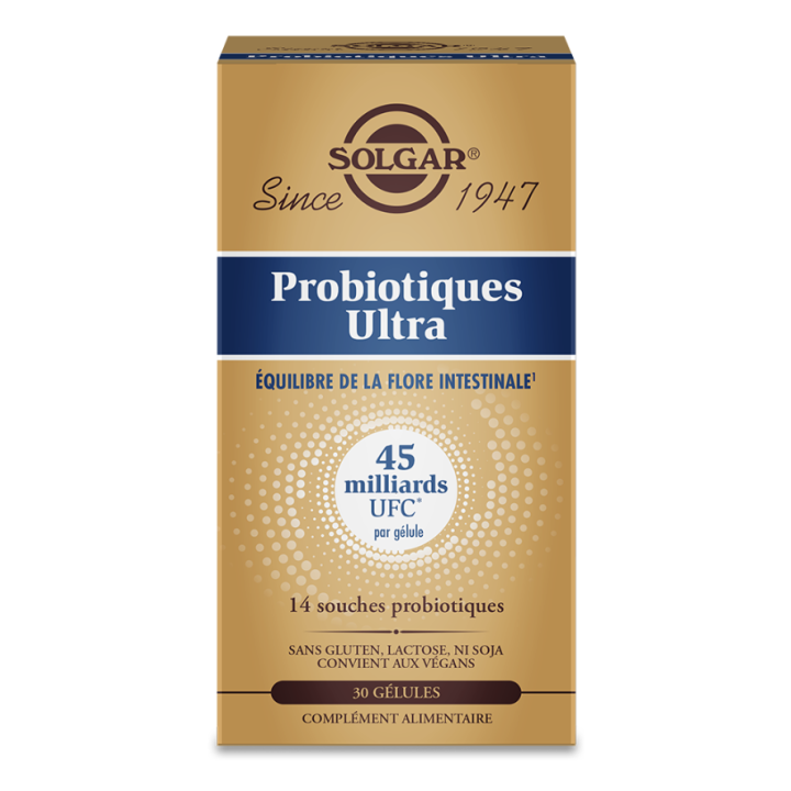 Probiotiques Ultra Solgar - boite de 30 gélules