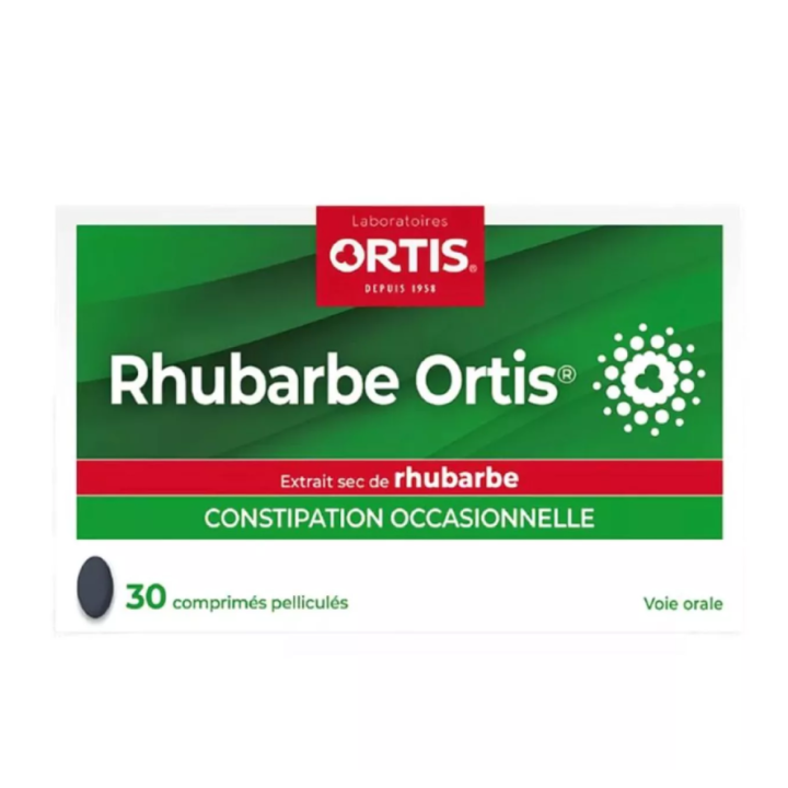 Rhubarbe ortis constipation occasionelle Ortis - boite de 30 comprimés 