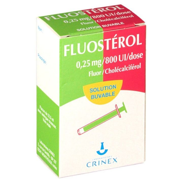 Fluostérol 0,25mg/800 U.I/dose - flacon de 22,5ml