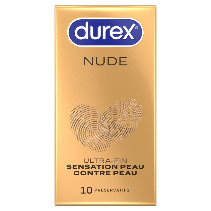 Préservatifs Nude Durex - boîte de 10 préservatifs