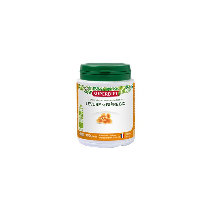 Levure de bière bio Super Diet - boite de 100 gélules