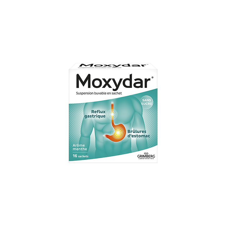 Moxydar suspension buvable Grimberg - boîte de 16 sachets