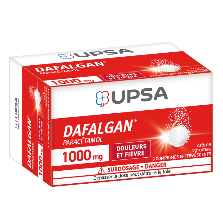 Dafalgan 1g comprimé effervescent - boîte de 8 comprimés