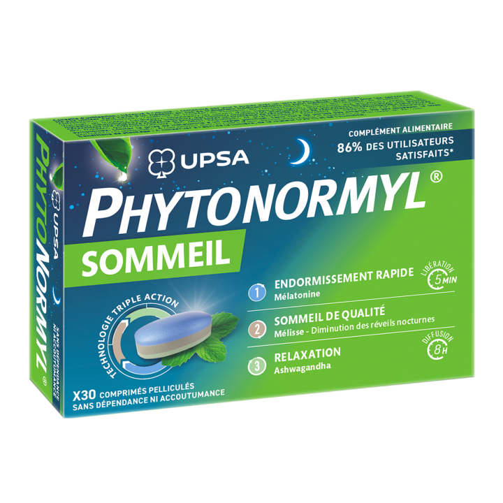 Phytonormyl Sommeil UPSA - boîte de 30 comprimés