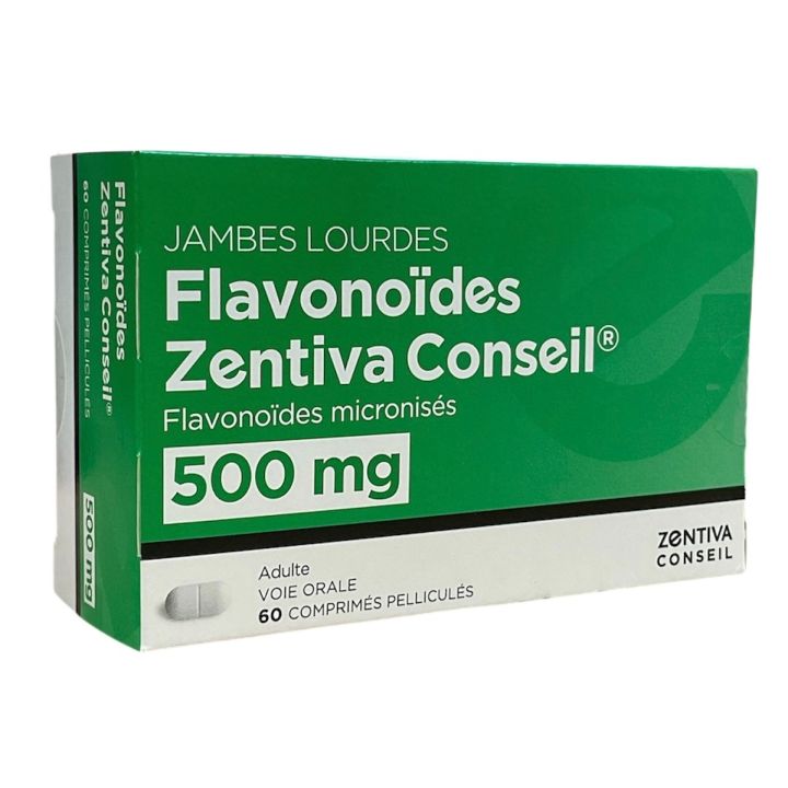 Flavonoïdes Zentiva Conseil 500 mg - boîte de 60 comprimés