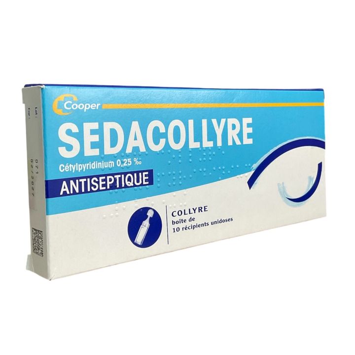 Sedacollyre antiseptique collyre Cooper - 10 récipients unidoses 