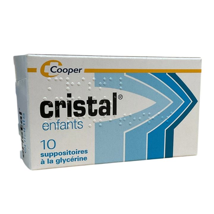 Cristal enfants suppositoires à la glycérine Cooper - boite de 10 suppositoires 