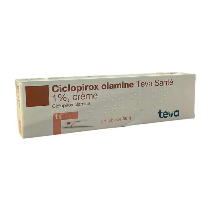 Ciclopirox olamine crème 1% Teva - tube de 30g