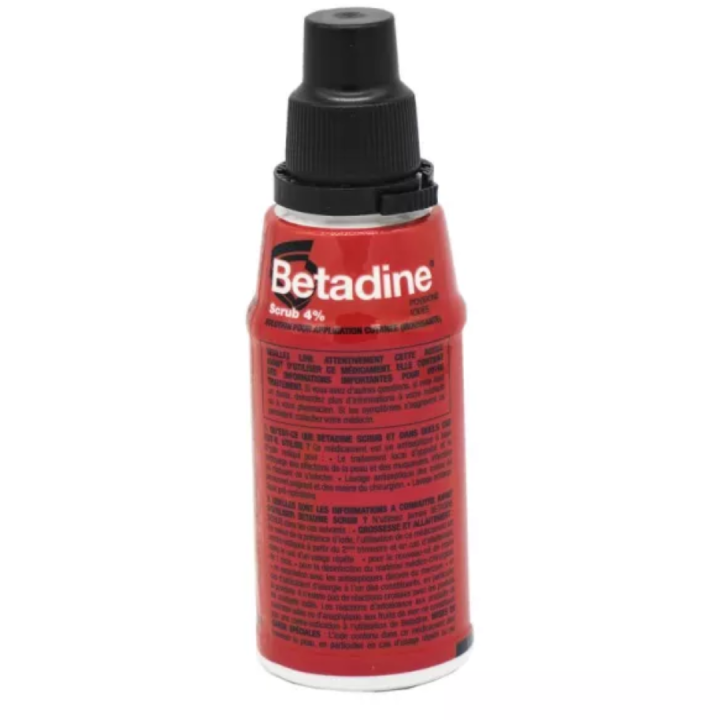 Betadine scrub 4% solution pour application cutanée (moussante) - flacon de 125 ml