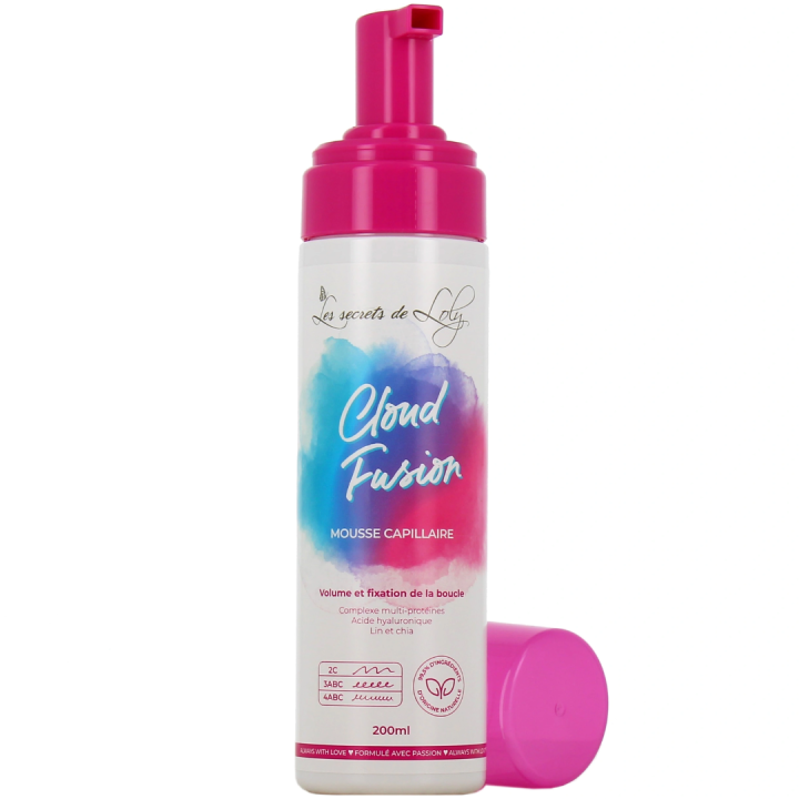 Mousse capillaire cloud fusion Les secrets de loly - flacon de 200ml PP
