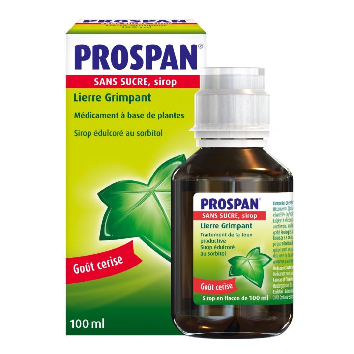 Prospan sans sucre sirop - flacon de 100 ml