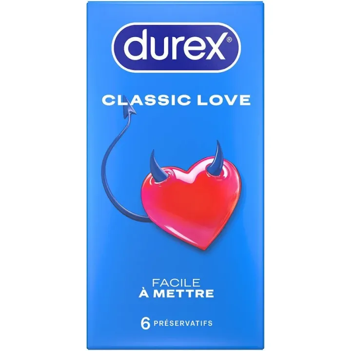 Préservatifs Love Durex - boîte de 6 préservatifs