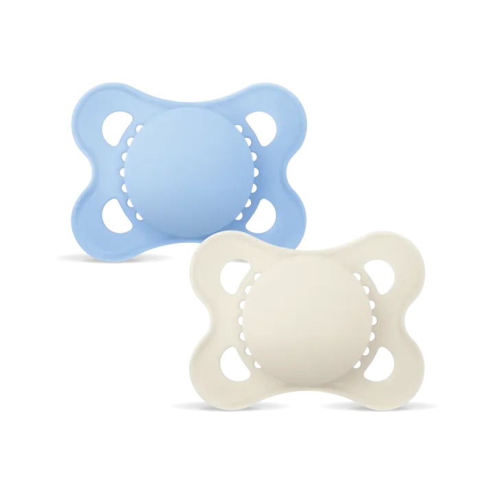 Sucette original silicone 2-6 mois Mam - boite de 2 sucettes - bleu