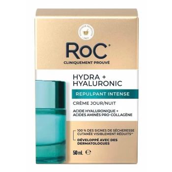 Hydra+Hyaluronic Crème jour/nuit repulpant intense RoC - pot de 50ml