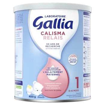 Calisma Relais Lait en poudre 1er âge Gallia - pot de 400g