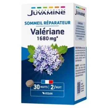 Valériane 1680mg Sommeil réparateur Juvamine - boite de 60 comprimés