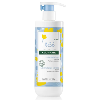 Bébé lait hydratant corps Klorane - flacon-pompe de 500ml