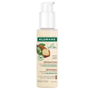 Cica-s&eacute;rum r&eacute;g&eacute;n&eacute;rant &agrave; l'acide hyaluronique au Cupua&ccedil;u Klorane - flacon-pompe de 100ml