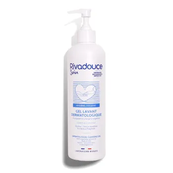 Gel lavant dermatologique Rivadouce - flacon-pompe de 500ml