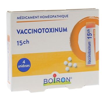 VACCINOTOXINUM 15CH globule Boiron - 4 doses de 1g