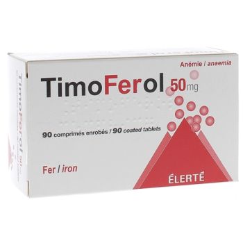 TimoFerol 50 mg - boîte de 90 comprimés enrobés