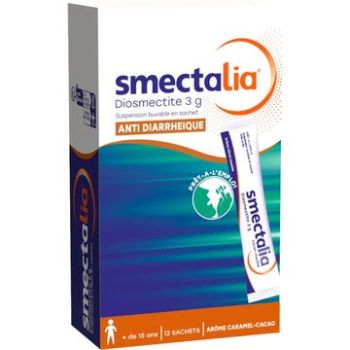 Smectalia 3 g goût caramel cacao – 12 sachets