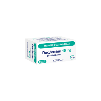 Doxylamine 15 mg EG Labo Conseil - boite de 10 comprimés
