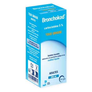 Bronchokod sirop Dès 15 ans; Adultes 5% - flacon de 250 ml