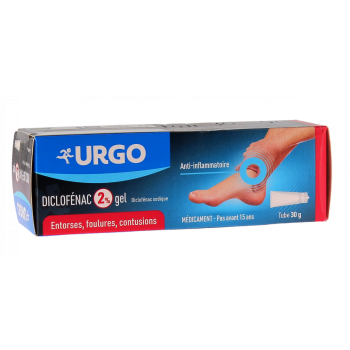 Diclofénac 2% gel Urgo - tube de 30g