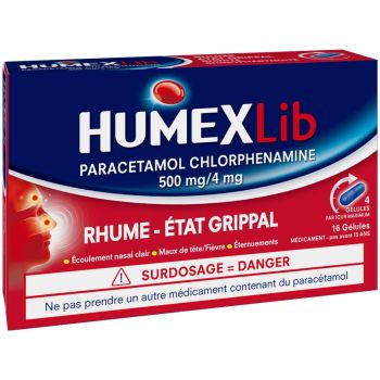 HumexLib rhume état grippal – 16 gélules