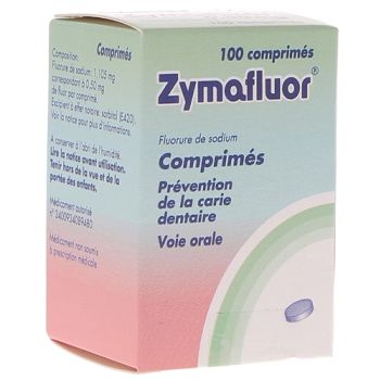 Zymafluor 0,50 mg - flacon de 100 comprimés