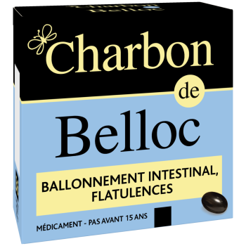 Charbon de belloc ballonnement intestinal flatulences - 36 capsules molles
