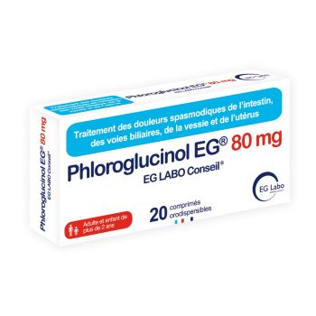 Phloroglucinol 80mg EGLabo - boîte de 20 comprimés orodispersibles