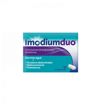 Imodium duo comprimé - boîte de 12 comprimés
