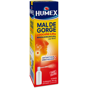 Humex mal de gorge collutoire - flacon de 35 ml