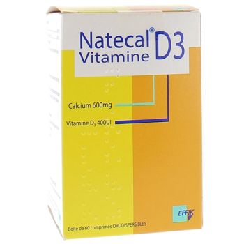 Natecal Vitamine D3 - boîte de 60 comprimés orodispersibles