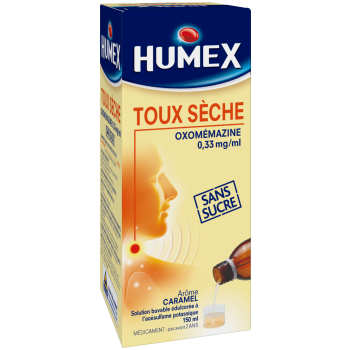 Humex toux sèche sans sucre Dès 15 ans; Adultes - flacon de 150 ml