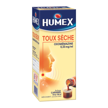 Humex toux sèche oxomémazine 0,33 mg/ml sirop – 150 ml