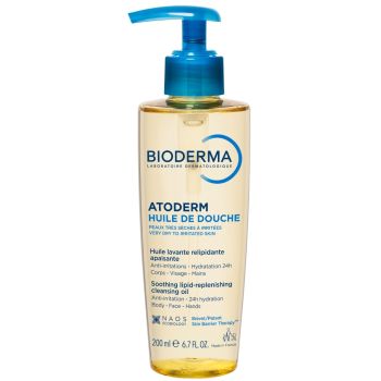 Atoderm huile de douche Bioderma - flacon-pompe de 200ml