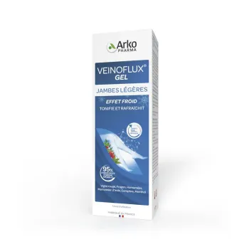 Gel jambes légères effet froid Veinoflux Arkopharma - tube de 150ml