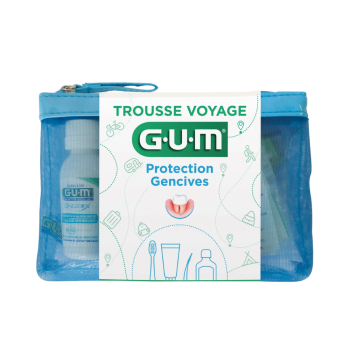 Kit voyage gencives fragilisées Gum - trousse de 4 produits
