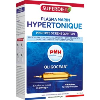 Plasma marin hypertonique (PMH) oligocean Super Diet - 10 ampoules de 15 ml