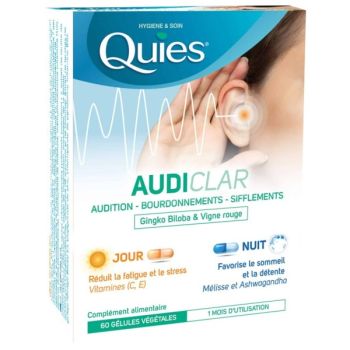 Audiclar jour/nuit Quies - bo&icirc;te de 60 g&eacute;lules