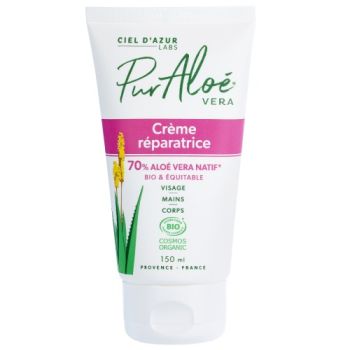 Crème réparatrice 70% Aloe vera Bio Pur Aloé - tube de 75 ml