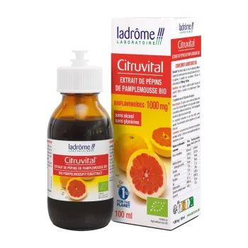 Citruvital extrait de pépins de Pamplemousse bio Ladrôme - flacon-pipette de 50ml