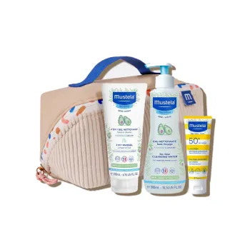 Vanity vacances bébé Mustela - trousse de 3 produits 