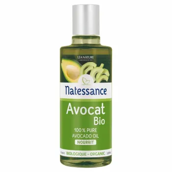 Avocat bio huile 100% pure nourrissante Natessance - flacon de 100ml