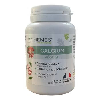 Calcium végétal 3 Chênes - pot de 60 comprimés